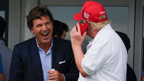 Aug 19, 2023 · Former president Donald Trump, right, is expected to skip the first Republican presidential debate and instead participate in an interview with former Fox News host Tucker Carlson. 